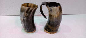 ฮอร์นแก้วแบบชาวไวกิ้งแกะสลักงานทำจากธรรมชาติสั่งทำได้แตรสำหรับดื่มบัฟฟาโล KOI ถ้วย tankard Horn สำหรับเบียร์ - Product Image 2