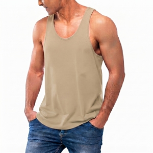 Débardeur de sport en coton pour homme, coutures de qualité supérieure, sans manches, respirant, écologique, séchage rapide, impression numérique, fitness - Product Image 3