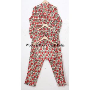 <b>Women</b> Floral Printed Pajama Set Sleepwear Cotton Pajamas <b>Women</b> Sleep <b>Pants</b> Long Sleeve Shirts Matching Pajama shirt set - Product Image 5