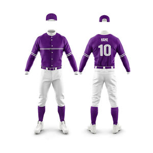 Uniforme de Béisbol para Hombre, Estilo Popular, Alta Calidad, Precio al por Mayor, Manga Corta, Transpirable y que Absorbe la Humedad - Product Image 3