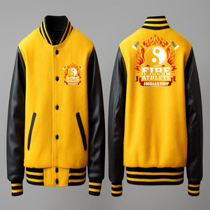 แจ็คเก็ตวาร์ซิตี้ผู้ชายกันลมยอดนิยม พร้อมปักโลโก้ตามสั่ง คอตั้ง ผ้าแคนวาส มีหลายขนาด - Product Image 4