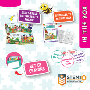 Libro de Actividades y Rompecabezas con Historias para Niños de 6+ Años, Juego de Juguetes DIY Tulsi Benefits con Crayones que Fomentan la Conciencia Ambiental - Product Image 3