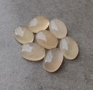 แคลไซต์สีส้มทรงรีธรรมชาติ พลอยหลวมสำหรับทำเครื่องประดับ วัสดุงานฝีมือ พลอยสะสม - Product Image 5