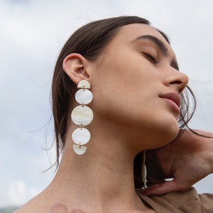 Pendientes de araña de cuerno de buey pulido de estilo sudafricano ecológico Natural 100%, joyería de moda para mujeres y niñas - Product Image 6