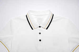 เสื้อโปโลผู้หญิง ผ้าฝ้ายลำลอง เสื้อโปโลแขนสั้น เสื้อโปโลท็อปส์แขนสั้น เสื้อยืดโปโลลำลอง เสื้อยืดโปโลคุณภาพสูง - Product Image 6