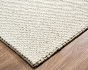 Alfombra Trenzada a Mano de Lana/Algodón con Diseño de Guijarros |   Alfombra de área con borde texturizado de tamaño personalizado |   Alfombra Tradicional de Pelo Plano Ecológica - Product Image 6