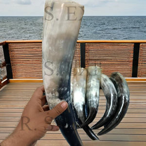 Cuerno para Beber Vikingo de Buey, Auténtico Cuerno para Beber Medieval de Vaca y Búfalo, Estilo Vikingo a Precios Asequibles - Product Image 6