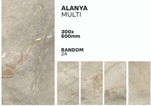 SATHIYA TILES Alanya Brown Porcelain Glossy Brick <b>Wall</b> Imitation Texture Anti-Slip Wear-Resistant 300x600mm Villa Bedroom Mall - Product Image 6