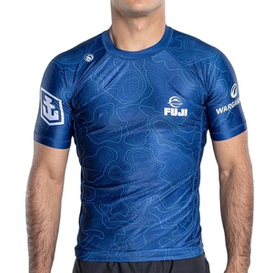 Camiseta de Compresión MMA de Manga Larga/Corta de Tela Spandex 280g, Rashguards para BJJ, Rash Guards No Gi de Manga Larga - Product Image 1