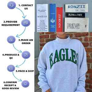 Sudadera de Cuello Redondo Personalizada con Logotipo de Marca Privada, Sudadera Larga de Invierno para Mujer, Mezcla de Poliéster/Algodón, Microfelpa, Chenilla - Product Image 5