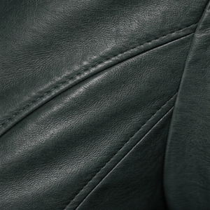 เสื้อแจ็คเก็ตหนังสีพื้นสำหรับผู้หญิง ทรงเข้ารูป ซิปหน้า สไตล์ลำลอง แฟชั่น บิ๊กเกอร์แจ็คเก็ต สวมใส่สบาย ทนทาน - Product Image 6