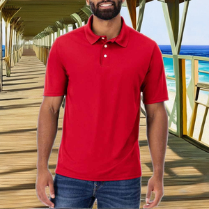 Camiseta de Hombre de Alta Calidad, 100% Poliéster, Transpirable, Tejida, con Bolsillo Bordado, Manga Corta, Diseño Personalizado, Estampada - Product Image 2