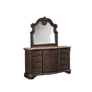 Commode de chambre à coucher de style européen simple et luxueux, meuble de rangement, coiffeuse avec miroir, prix de gros - Product Image 1