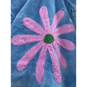 Hand Embroidered Velvet Cotton <b>Jacket</b> Women Mandarin Collar Full Sleeve Autumn/Winter Floral Pattern Open Front - Product Image 4