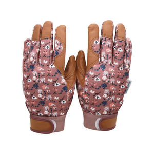 Light Color High Quality Flexible Leather Anti-Chemical Vintage Outdoor Gardening <b>Gloves</b> Touchscreen Unique Design Hand - Product Image 6