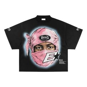 Camiseta de algodón grueso para hombre, súper pesada de 300 g/m², de corte oversize con hombros caídos, cuello redondo y ajuste holgado. - Product Image 4