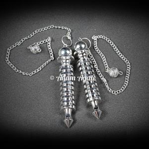 Spirale Argent Laiton Chakra Guérison Radiesthésie Pendules En Gros Haute Qualité Reiki Chakra Équilibrage Méditation Guérison Spirituelle - Product Image 4