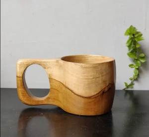 Copa de madera natural de calidad sostenible, personalizada para vino, agua, bebidas, vajilla, copa de vidrio al mejor precio - Product Image 3