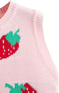 Chaleco de Punto Transpirable para Mujer, Estilo Juvenil, Cuello en V, Sin Mangas, Suéter Holgado y Moderno, Prenda de Punto Suave para Invierno - Product Image 3