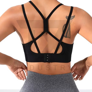 Soutien-gorge de sport haute performance pour filles, idéal pour le yoga et la course à pied, grandes tailles, logo frontal, respirant, séchage rapide, vêtements de fitness - Product Image 2
