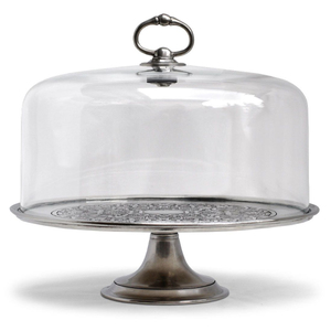 Supports à gâteaux en métal au design antique avec couvercle en verre, présentoir à desserts rond de haute qualité, accessoires pour gâteaux d'anniversaire à domicile - Product Image 6