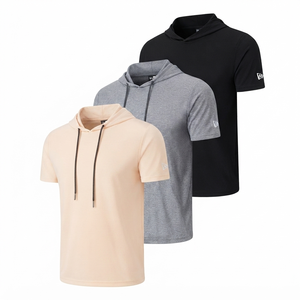 MANUFACTURERHoodie à capuche en polaire pour la gym et l'entraînement, respirant, anti-humidité, écologique, 100% polyester, avec poche athlétique - Product Image 1