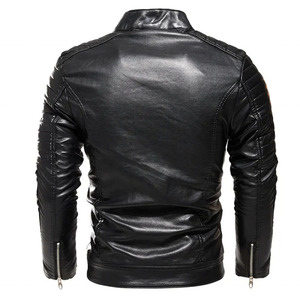 Wholesale Plus Size Genuine Leather Jacket Outdoor Use <b>Stand</b> Collar Men Winter Jacket Custom Made Breathable Waterproof Canvas - Product Image 2