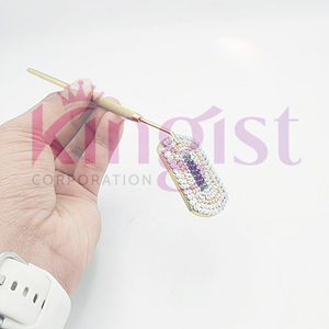 Pince à cils en acier inoxydable japonais, ensemble de pinces à cils antistatiques ESD avec pointes non magnétiques en fibre - Product Image 4