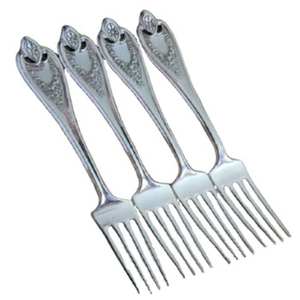 Ensemble de fourchettes en métal robustes pour la cuisine, la table à manger, la maison, l'hôtel, le restaurant, ensemble de fourchettes durables - Product Image 1