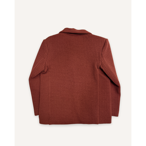 เสื้อเบลเซอร์สีน้ำตาลขัดเงาสำหรับเด็กผู้ชาย - Product Image 4