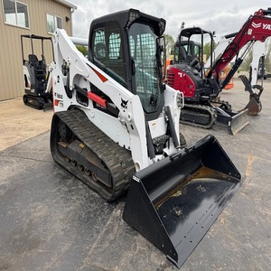 Chargeuse compacte Bobcat à moteur diesel, engin de construction miniature sur roues, dotée d'un moteur, d'une pompe et d'une boîte de vitesses - Product Image 2