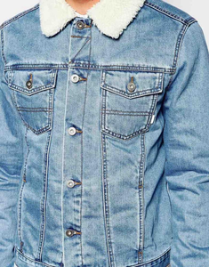 Men's Slim Fit Denim Jacket Vintage Casual <b>Stand</b> Collar Regular Sleeve Solid Color 100% Cotton Winter Wear Breathable Waterproof - Product Image 5