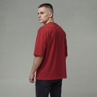 T-shirts amples et respirants en coton pour hommes, style boxy, vente en gros, personnalisables, impression en relief, streetwear décontracté