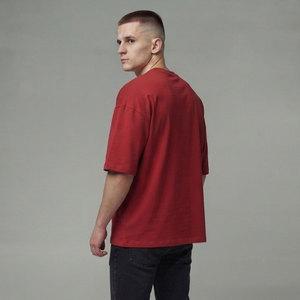 เสื้อยืดคอตตอนโอเวอร์ไซส์ทรงบ็อกซี่ สไตล์สตรีทแวร์ เสื้อยืดโอเวอร์ไซส์ระบายอากาศดี ขายส่ง เสื้อยืดทรงบ็อกซี่แบบสั่งทำ เสื้อยืดลำลอง - Product Image 5