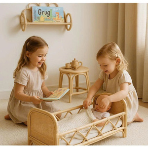 Elegent design rattan bed doll <b>kid</b> made in Vietnam with wholesale price OEM ODM color make in Vietnam - Product Image 2