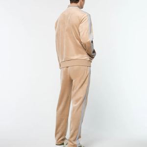 Survêtement moderne en velours et coton mélangé, léger, pour l'hiver, deux pièces, pour hommes, fournisseur en gros - Product Image 3