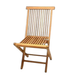 Chaises au design moderne de qualité Chaises de jardin pliantes en bois de teck pour la maison Mobilier d'extérieur - Product Image 1
