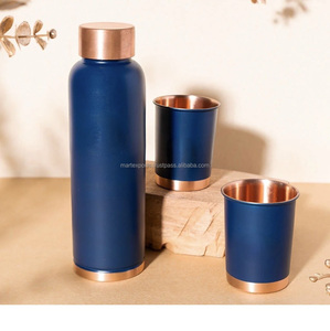 Bouteille à boire en cuivre durable pour la maison, les voyages et le bureau, favorisant la digestion, l'hydratation et la vitalité - Product Image 5