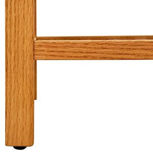 Scarpiera in legno massello di quercia con 2 ripiani 39.4 "x 10.6" x 15.7 "-soluzione di stoccaggio resistente ed elegante - Product Image 4
