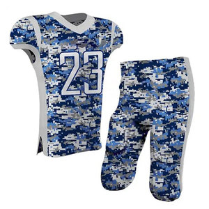 Uniforme de Fútbol Americano Sublimado, 100% Poliéster, Servicio OEM, Personalizable, Ligero, Transpirable, Hecho en Pakistán - Product Image 1
