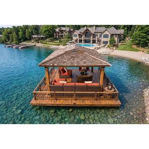 Plataforma Flotante Rectangular de Lujo para el Borde del Agua, Ideal para Resorts, Marinas, Lagos, Villas y Relajación al Aire Libre - Product Image 3