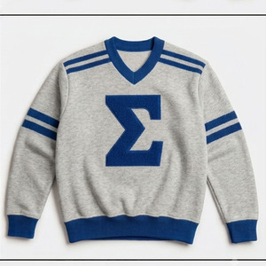 Pull en tricot jaune pour homme à col en V avec imprimé lettre Sigma blanche, coupe classique, style preppy, vêtement d'automne - Product Image 5