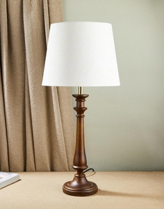 Luxury brown chattati <b>bedside</b> lamp with shade oem odm low moq factory price wholesale bulk supply fast shipping - Product Image 3