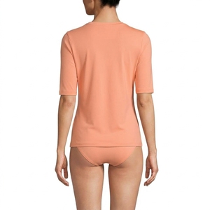 Wholesale <b>Women</b> <b>Short</b> Sleeve Rash Guard <b>Swim</b> Top Athletic Sportswear Beachwear Custom Apparel Manufacturer - Product Image 4