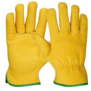 Gants de conduite robustes en cuir de chèvre, doux et confortables, pour la sécurité industrielle, la protection personnelle et le jardinage domestique - Product Image 1