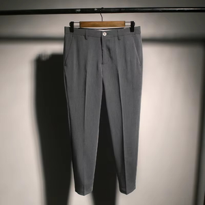 <b>Men's</b> Business Suit Trousers Formal Office <b>Men</b> Suit Long Pants <b>Stretch</b> Slim Fit Straight Solid Color Casual Pants - Product Image 4