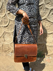 Nuevo diseño, bolso de cuero genuino, bandolera, bolso hecho a mano, gran oferta, elegante bolso de hombro para mujer - Product Image 3