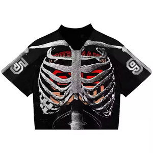 Custom Design Men's V-neck Short Sleeve Quick Dry Sports Jersey Breathable Lightweight <b>Mesh</b> Polyester Football Soccer Basketball - Product Image 3