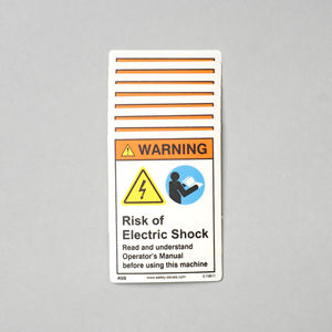 Autocollant de sécurité électrique haute tension, signalisation de danger, étanche et résistant à la chaleur pour usage industriel - Product Image 5