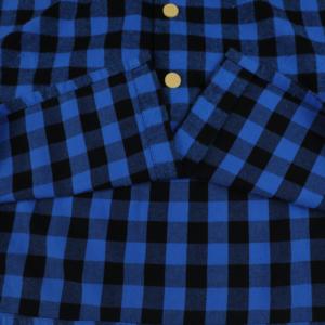Chemises en flanelle à manches longues à carreaux pour hommes, personnalisables et de haute qualité - Product Image 4